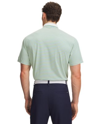 UA ArmourDry Rib Stripe Men's Polo - Image 2