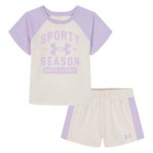 UA French Terry Little Girls' Shorts Set