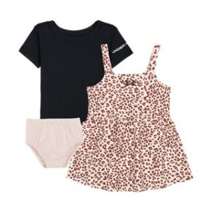 UA Baby Tee & Printed Dress Infant Girls' 3-Piece Set