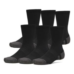 UA Performance Tech Unisex 6-Pack Crew Socks