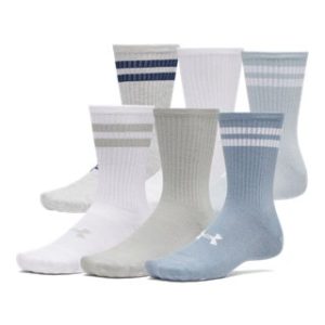 UA Essential Unisex 6-Pack Crew Socks