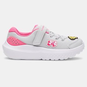 UA Surge 4 Patches Girls' Pre-School Running Shoes