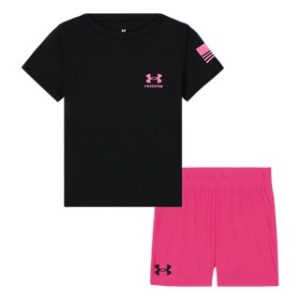 UA Freedom Flag Newborn Girls' Shorts Set