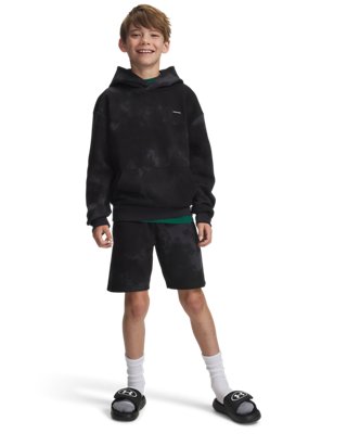 UA Icon Fleece Vintage Boys' Shorts - Image 4