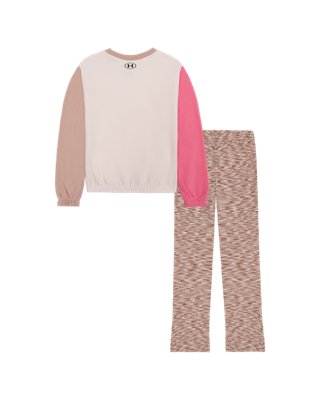 UA Colorblock Twist Flare Toddler Girls' Crewneck & Leggings Set - Image 4