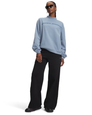 UA Icon Sama Fleece Women's Wide Leg Pants - Image 4