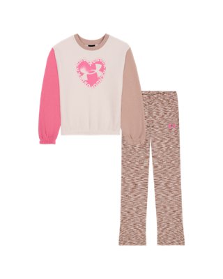 UA Colorblock Twist Flare Toddler Girls' Crewneck & Leggings Set
