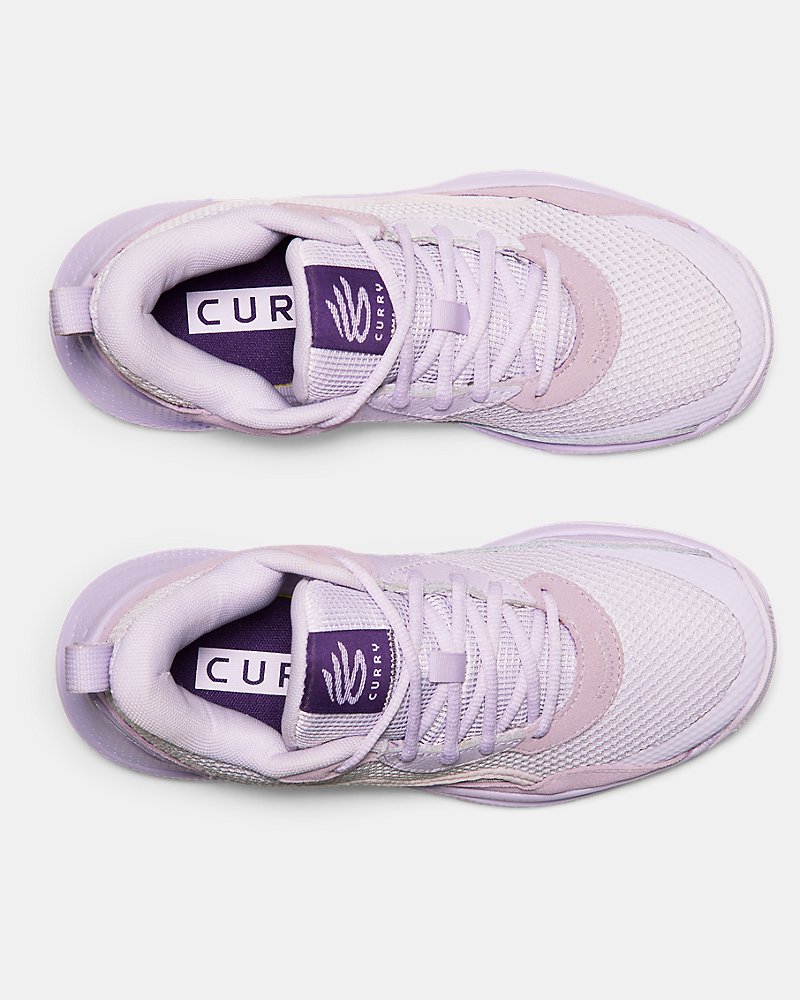 Curry 3Z 24 Suede Grade School Basketball Shoes - Image 4