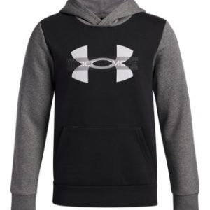 UA Rival Fleece Colorblock Graphic Boys' Hoodie