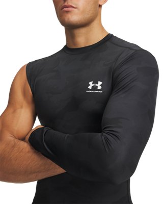 HeatGear® Asymmetrical Left Top Printed Men's Long Sleeve - Image 4