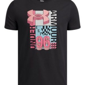 UA Logo Wordmark Collage Boys' Short Sleeve