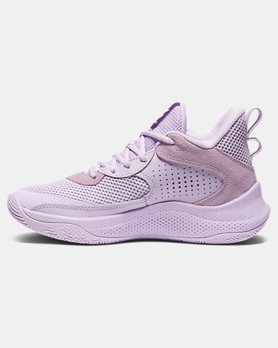 Curry 3Z 24 Suede Grade School Basketball Shoes - Image 2