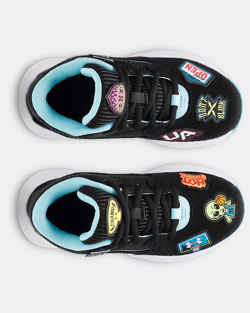 UA Lockdown 7 VC Pre-School Basketball Shoes - Image 4