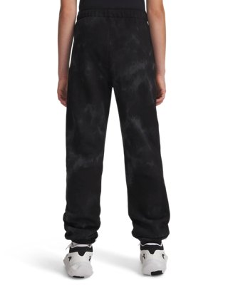 UA Icon Fleece Wash Print Gym Boys' Pants - Image 2