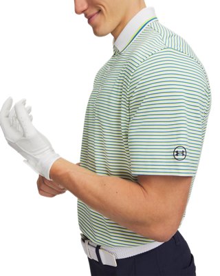 UA ArmourDry Rib Stripe Men's Polo - Image 4