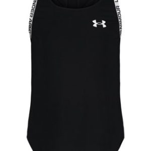 UA Knockout Logo Mesh Panel Little Girls' Tank