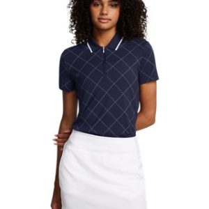 UA Premier Zip Windowpane Women's Polo