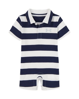 UA Stripe Newborn Boys' Polo Shortall