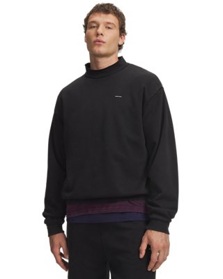 UA Icon Fleece Washed Mock Men's Long Sleeve - Image 4