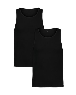 UA Performance Cotton Rib Men's 2-Pack Tank Undershirt - Image 4