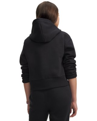 UA Rival Fleece Girls' Crop Hoodie - Image 2