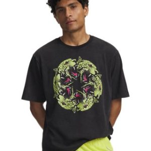 UA HB Run Heavyweight Wash Rvltn Men's Short Sleeve