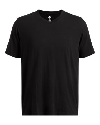 UA Icon Charged Cotton® Men's V-neck Short Sleeve - Image 4