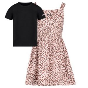UA Baby Tee & Printed Dress Little Girls' Set
