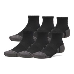 UA Performance Tech Unisex 6-Pack Quarter Socks