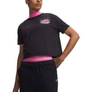 UA HB Run Heavyweight Wash Tour Women's Short Sleeve