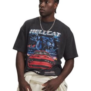 UA x Dodge Heavyweight Airbrush Cat Men's Short Sleeve