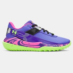UA Harper 10 Turf Jr. PE 'Mad House' Boys' Baseball Shoes