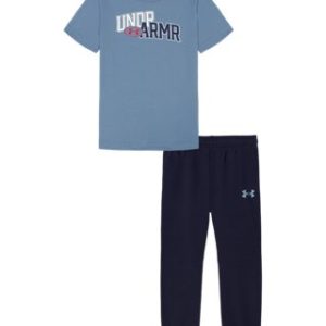 UA Tech Little Boys' Short Sleeve & Joggers Set