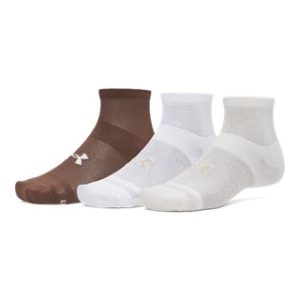 UA Essential Mesh Unisex 3-Pack Quarter Socks